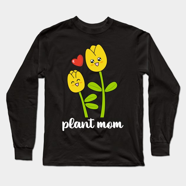 Tulip Plant mom beautiful flower Long Sleeve T-Shirt by Midoart